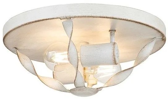 Πλαφονιέρα Φωτιστικό Οροφής 2xE27 Bradbury Elstead Lighting-QZ-BRADBURY-F-AWH-Λευκό QZ-BRADBURY-F-AWH