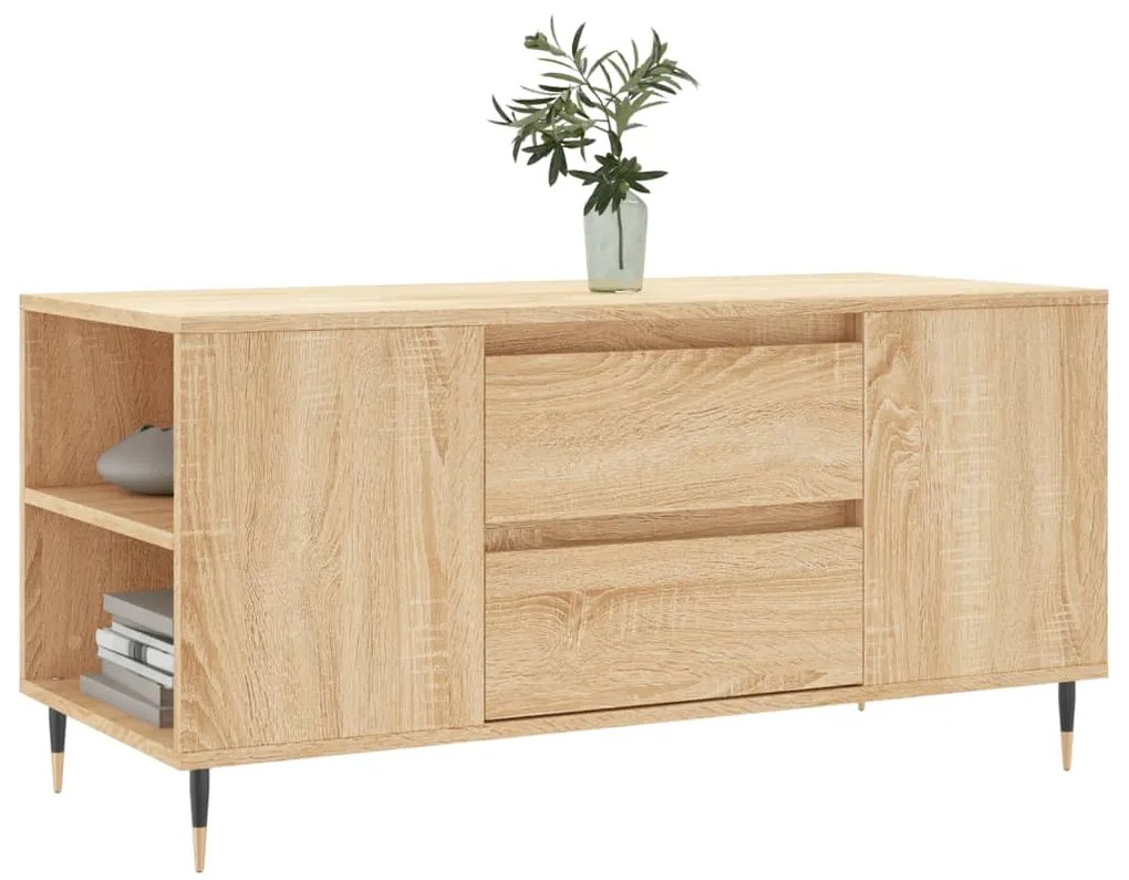 vidaXL Τραπεζάκι Σαλονιού Sonoma Δρυς 102x44,5x50 εκ. Επεξεργ. Ξύλο