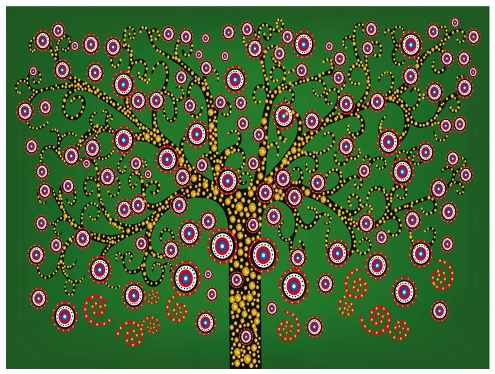 Φωτοταπετσαρία - abstract: tree (green) 300x231