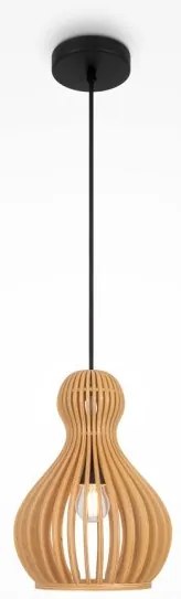 Κρεμαστό Φωτιστικό Οροφής 1xE27 Μπεζ Ξύλο Roots MOD192PL-01W Maytoni-MOD192PL-01W-Μπεζ MOD192PL-01W