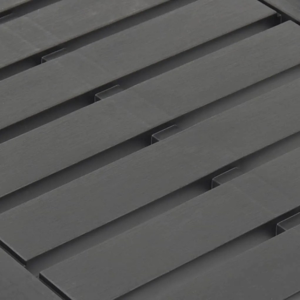 vidaXL Τραπεζάκι Κήπου Ανθρακί 78 x 55 x 38 εκ. Πλαστικό