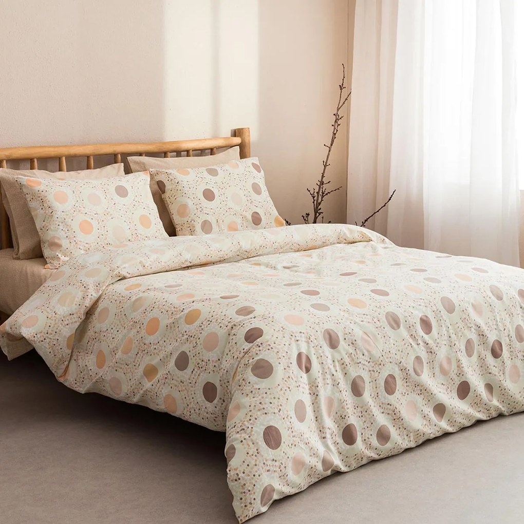 Σεντόνια Υπέρδιπλα (Σετ) Vesta Living Amanda 01 Μπεζ,Εκρού ΧΩΡΙΣ ΛΑΣΤΙΧΟ 240x260