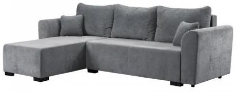 ΓΩΝΙΑΚΟΣ ΚΑΝΑΠΕΣ ΚΡΕΒΑΤΙ Migros ΓΚΡΙ ΧΡΩΜΑ 268x167x80εκ 21045241