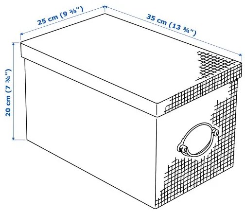 KVARNVIK κουτί αποθήκευσης με καπάκι, 25x35x20 cm 204.594.79