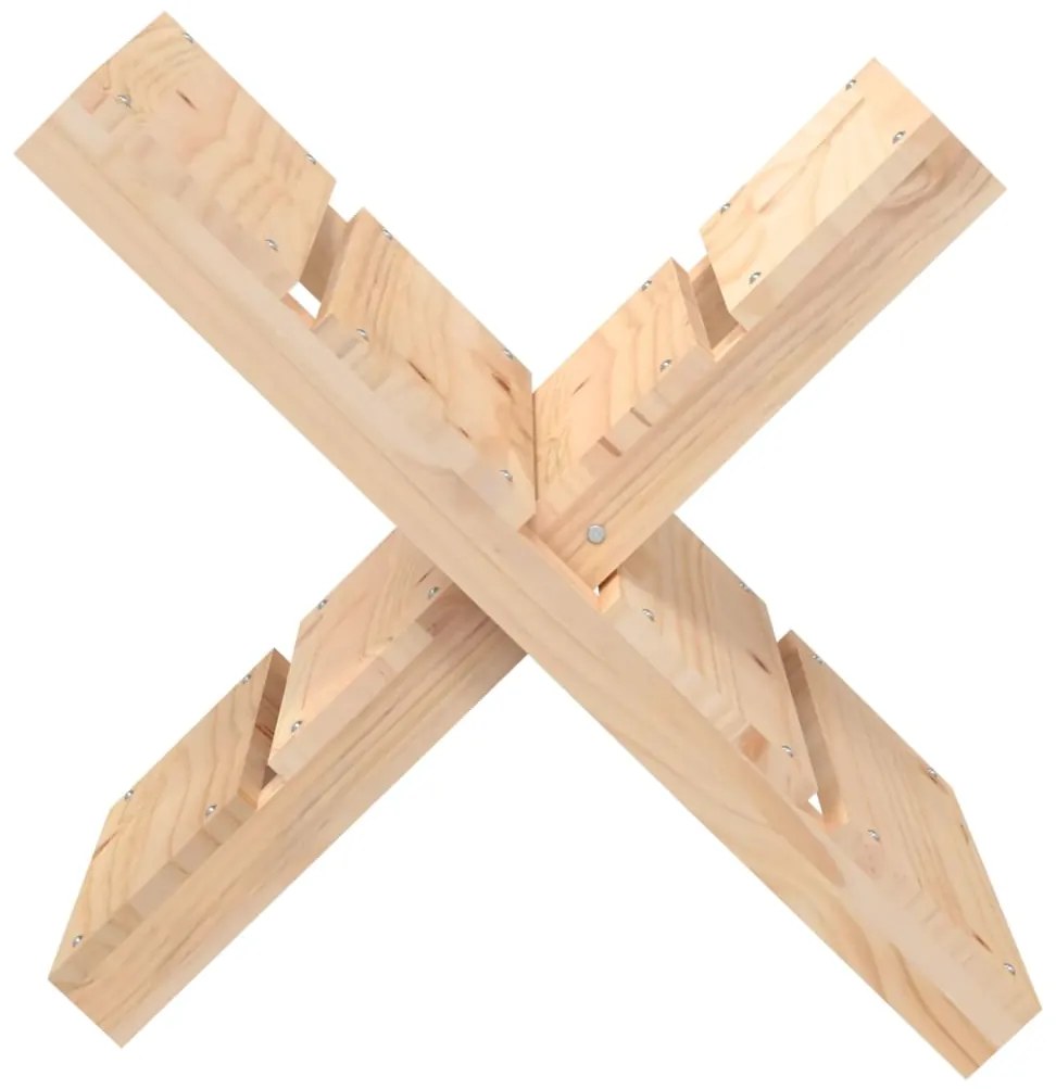 vidaXL Ξυλοθήκη 47 x 39,5 x 48 εκ. από Μασίφ Ξύλο Πεύκου