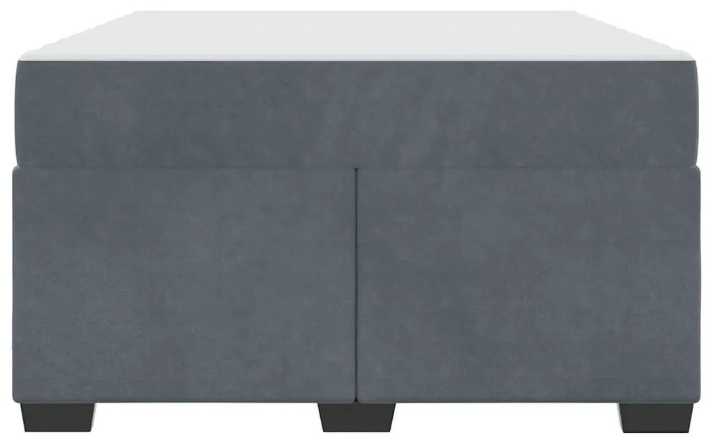 vidaXL Σκελετός Κρεβατιού με στρώμα Σκούρο Γκρι 120 x 190 cm ύφασμα