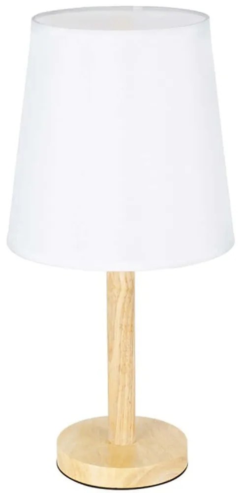 Φωτιστικό Επιτραπέζιο Naphie 01208 21x21x42cm 1xE27 Beige-White GloboStar
