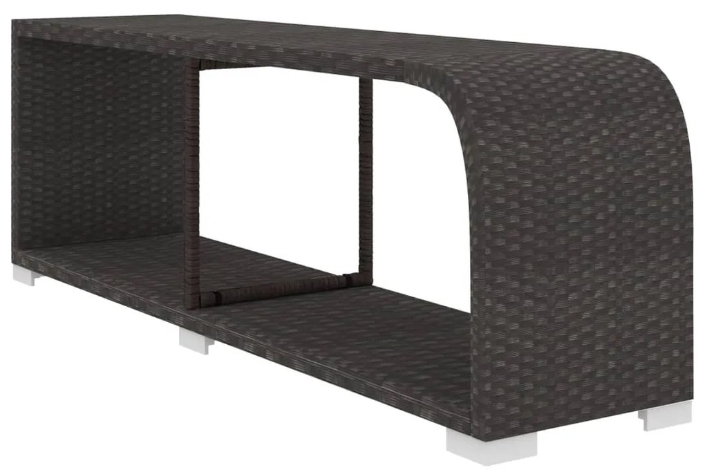 vidaXL Σαλόνι Κήπου 11 Τεμαχίων Μαύρο από Συνθετικό Ρατάν με Μαξιλάρια