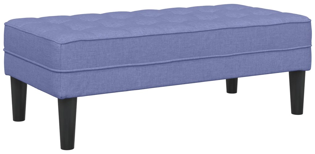 vidaXL Παγκάκι Τζην Μπλε 113x57x39 εκ. Υφασμάτινο
