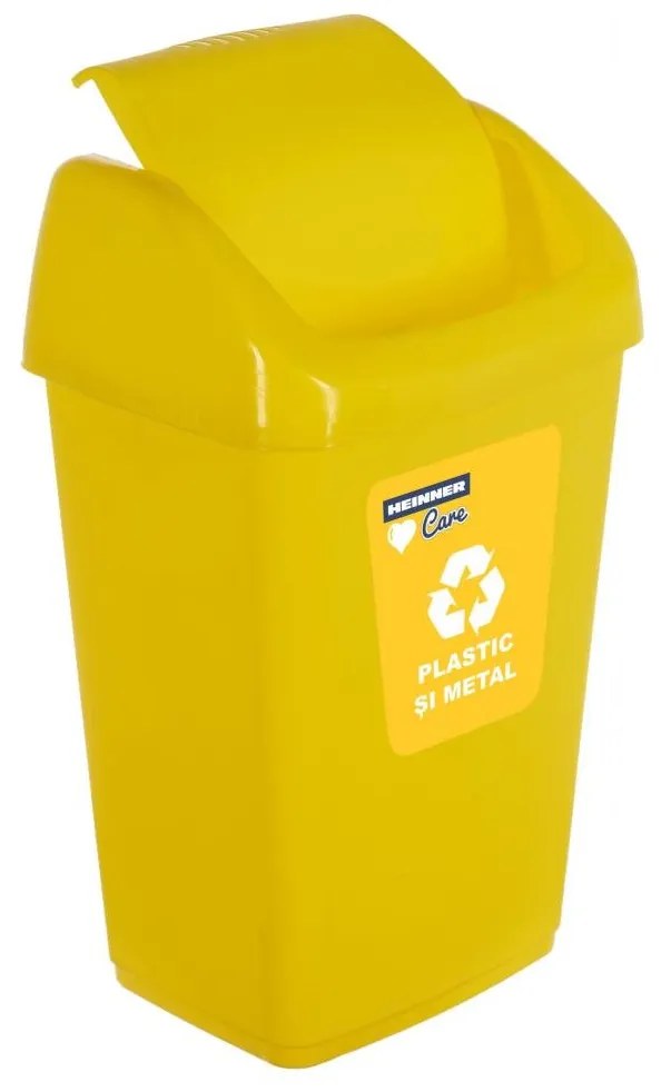 Heinner HR-AL-35G Κάδος απορριμάτων 35Lt Κίτρινος 35x29x57cm