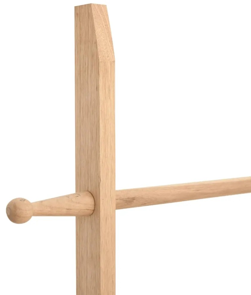 vidaXL Σκάλα για Πετσέτες 170 εκ. από Μασίφ Ξύλο Καρυδιάς