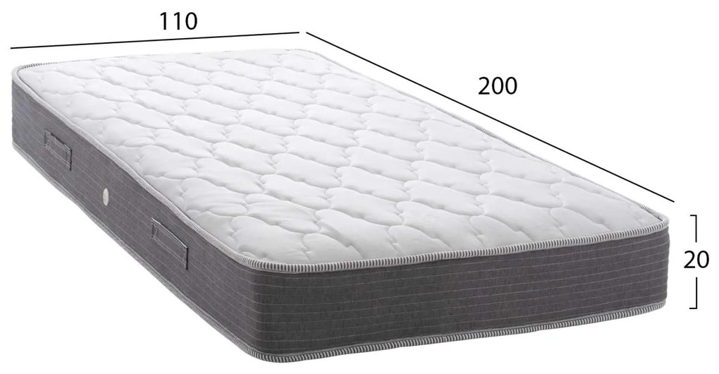 ΣΤΡΩΜΑ DREAMTOPIA ΣΕΙΡΑ LULLABY ALOE VERA HM655.110-200 BONNELL SPRING 110x200 εκ.
