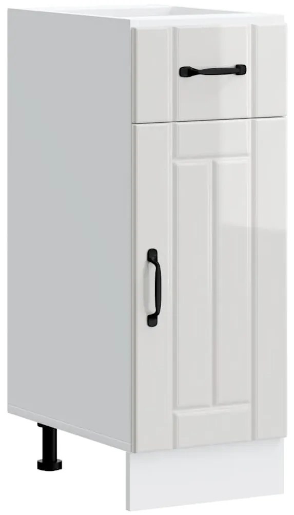 ντουλάπι βάσης κουζίνας Lucca Λευκό Υψηλής στιλπνότητας