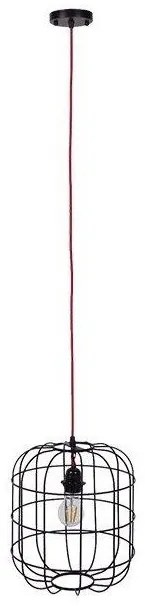 Κρεμαστό Φωτιστικό Οροφής Μαύρο Φ30 GloboStar PARROT 01099-1099-Μαύρο 01099