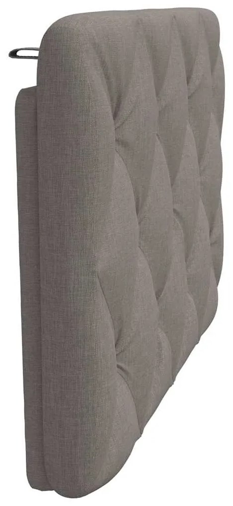 vidaXL Μαξιλάρι για Κεφαλάρι Taupe 90 εκ. Υφασμάτινο