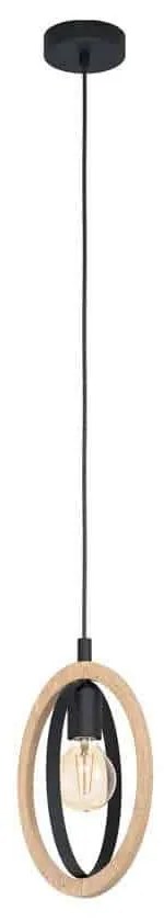 Φωτιστικό Οροφής 'Basildon' 43461 Black-Brown Eglo Metal,Wood