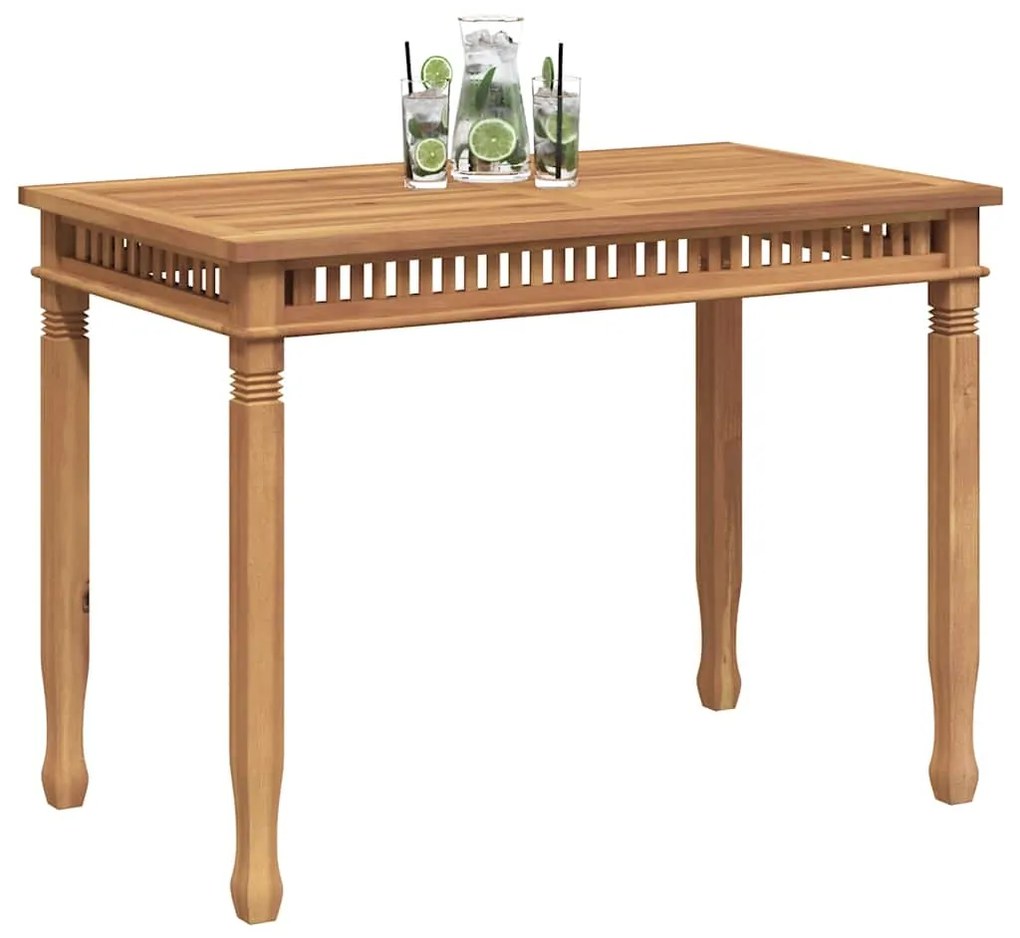 vidaXL Τραπεζαρία Κήπου 110 x 65x 80 εκ. από Μασίφ Ξύλο Teak