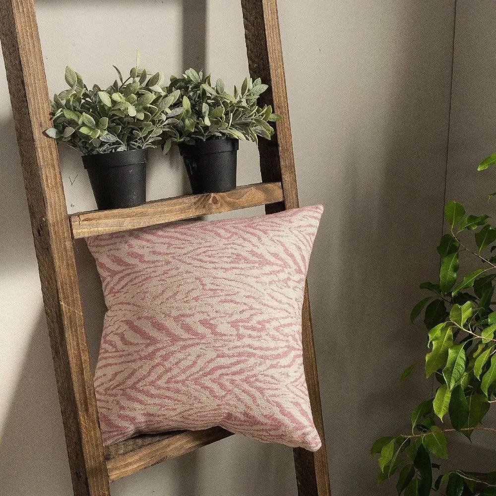 Μαξιλάρι Διακοσμητικό (Με Γέμιση) Vicenza 06 Pink Teoran 43X43 Cotton-Polyester