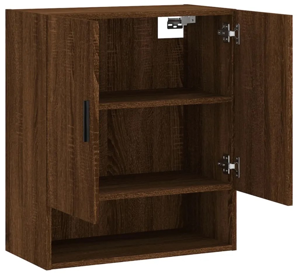 vidaXL Ντουλάπι Τοίχου Καφέ Δρυς 60x31x70 εκ. Επεξεργασμένο Ξύλο