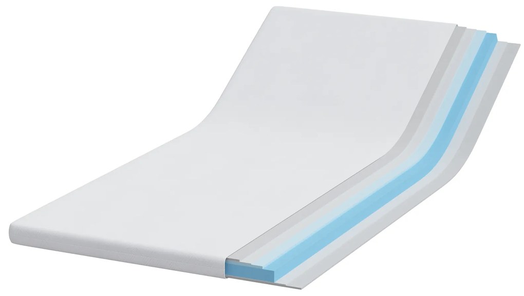 vidaXL Στρώματα Λευκό 90 x 190 cm 100% ύφασμα πολυεστέρα με τζακάρ
