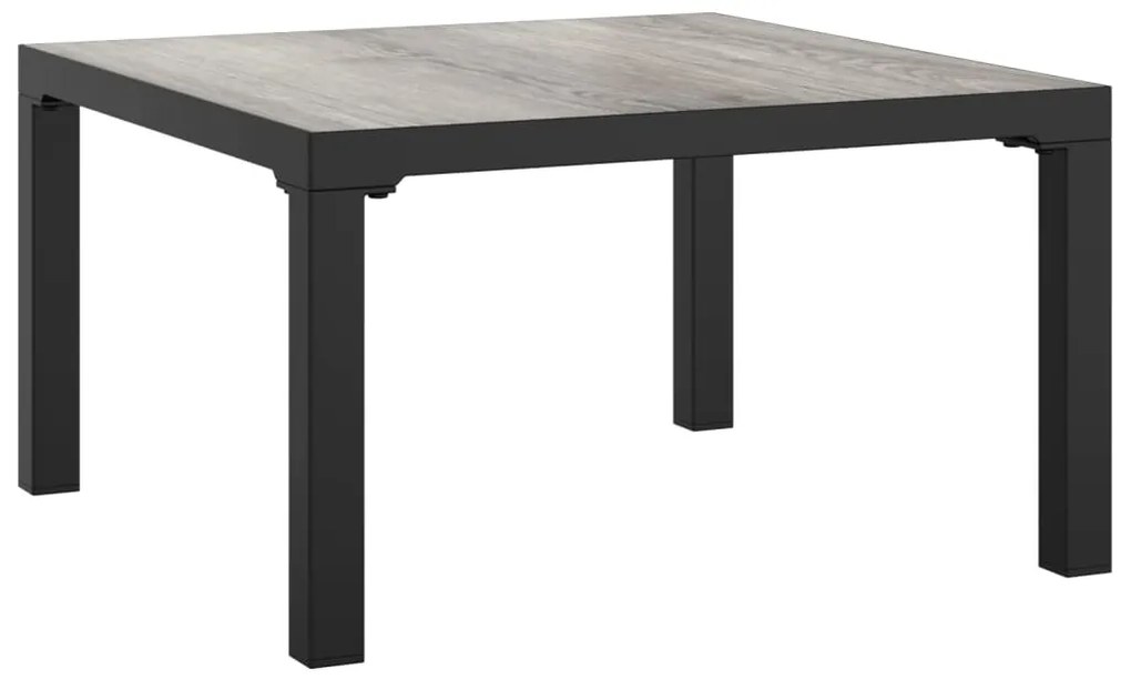 vidaXL Τραπέζάκι Κήπου Γκρι 55 x 55 x 31 εκ. από DPC και Ατσάλι