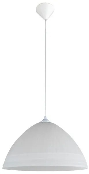 Κρεμαστό Φωτιστικό Οροφής 1xΕ27 Γυαλί Φ24cm PDA 1147 Arlight-83480-Λευκό 0083480