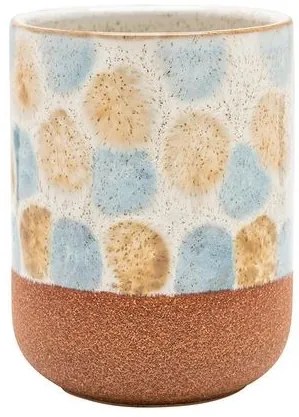 Estia Ποτήρι Μπάνιου Glaze Πήλινο 7.5x7.5x9.5cm Πολύχρωμο 02-13400