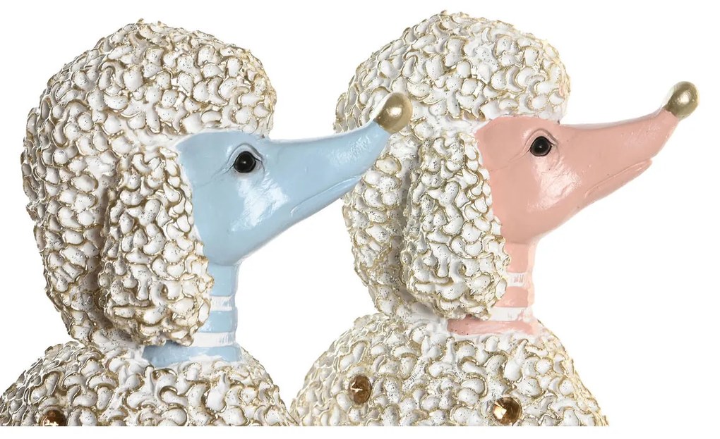 Διακοσμητική Φιγούρα DKD Home Decor 18 x 10 x 30,5 cm Scandi Μπλε Ροζ (x2)