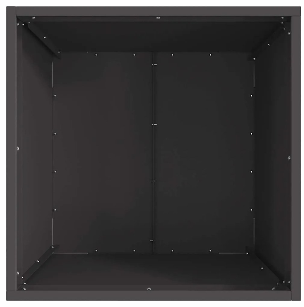 vidaXL Φωτιά Μαύρο 50 x 50 x 38 εκ. Κρύα έλαση από χάλυβα
