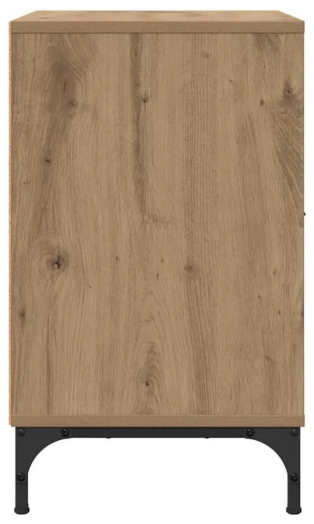 vidaXL Κομοδίνα 2 pcs artisan δρυς 49 x 36 x 61 εκ Επεξεργασμένο ξύλο