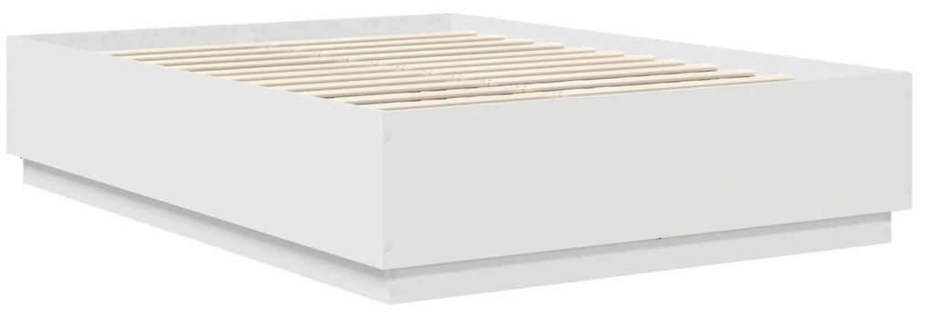 vidaXL Σκελετός Κρεβατιού Λευκό 150 x 200 cm Επεξεργασμένο ξύλο