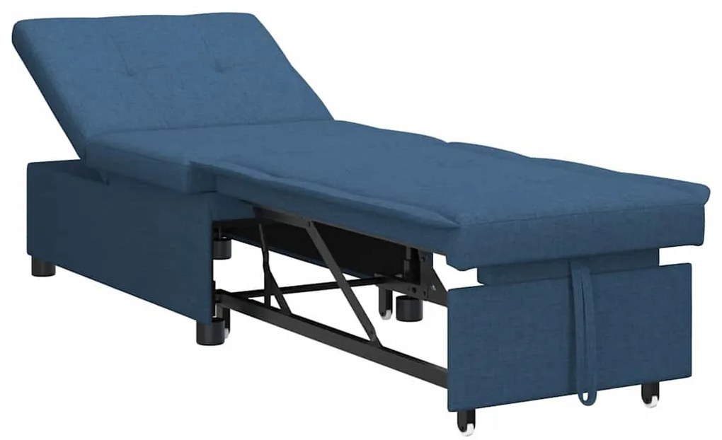 vidaXL Κρεβάτι καναπές Μπλε 194 x 50 x 82 εκ. Κόντρα πλακέ