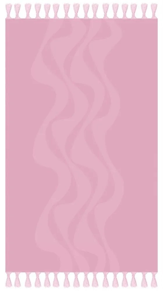 Πετσέτα Θαλάσσης - Παρεό Scopelos 14 Light Pink Kentia Θαλάσσης 90x180cm 100% Βαμβάκι