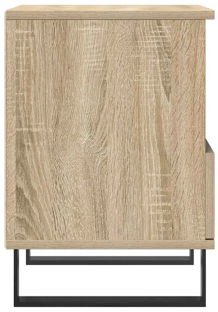 vidaXL Κομοδίνο Sonoma Δρυς 40 x 35 x 50 εκ. από Επεξεργ. Ξύλο