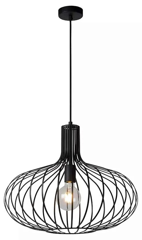 Φωτιστικό Κρεμαστό Lucide 78374-50-30 MANUELA Μαύρο Ματ (Black Mat)