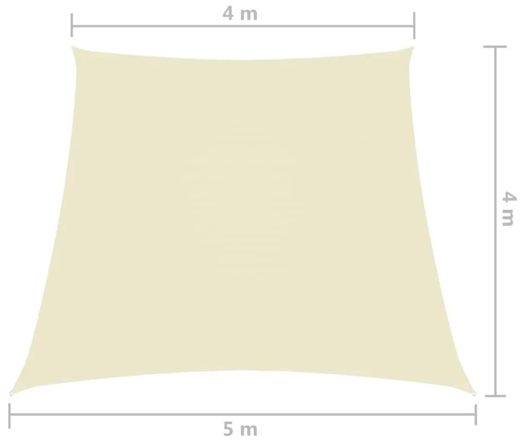 vidaXL Πανί Σκίασης Τραπέζιο Κρεμ 4/5 x 4 μ. από Ύφασμα Oxford