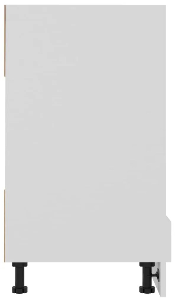 vidaXL Ντουλάπι για Φούρνο Lyon Lyon Λευκό 60x46x81,5 εκ. Επεξ. Ξύλο