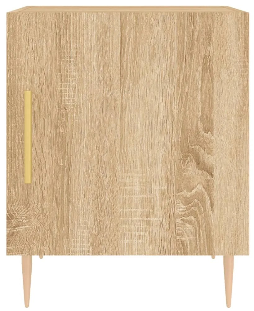vidaXL Κομοδίνα 2 τεμ. Sonoma Δρυς 40x40x50 εκ. από Επεξεργασμένο Ξύλο