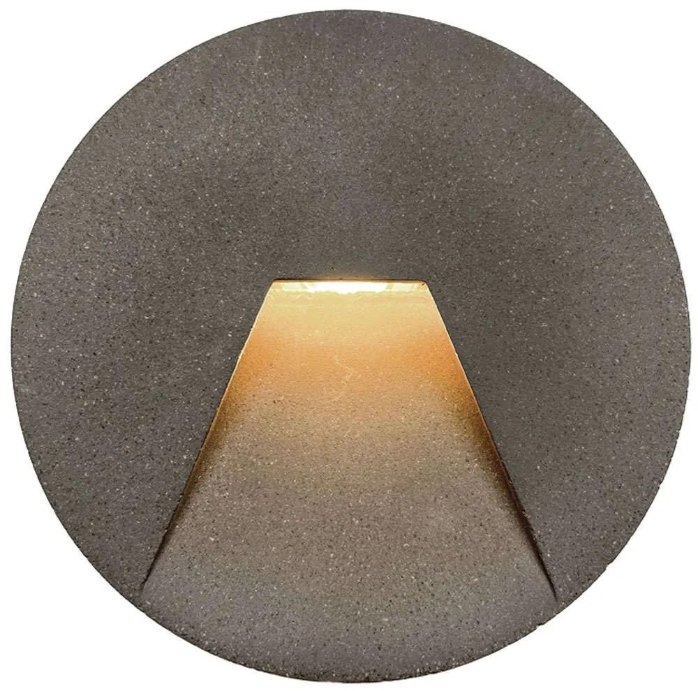 Φωτιστικό Τοίχου Χωνευτό Round Space 4289900 Φ12cm Led 39lm 4W 3000K Grey Viokef