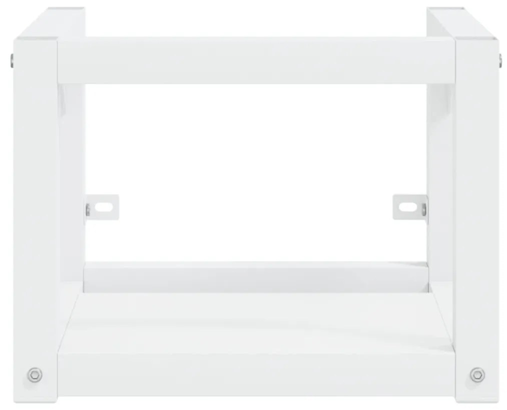 vidaXL Έπιπλο Μπάνιου Επιτοίχιο Λευκό 40 x 38 x 31 εκ. Σιδερένιο