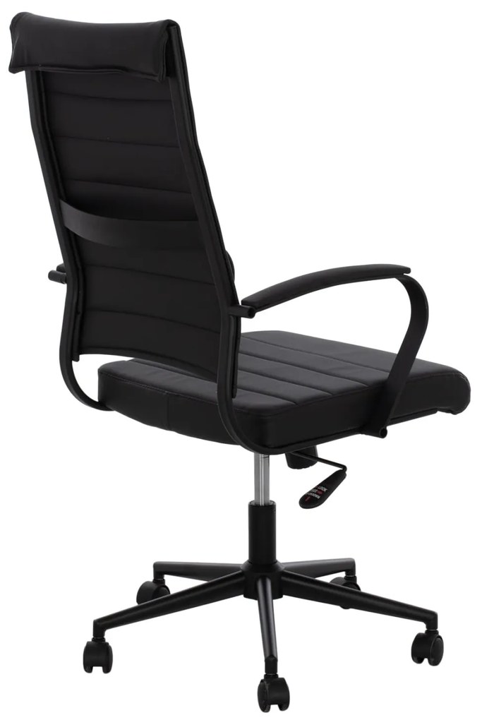 ΚΑΡΕΚΛΑ ΓΡΑΦΕΙΟΥ SUPERIOR  ΜΑΥΡΟ PU ΔΙΕΥΘΥΝΤH 62x71,5x113 εκ.