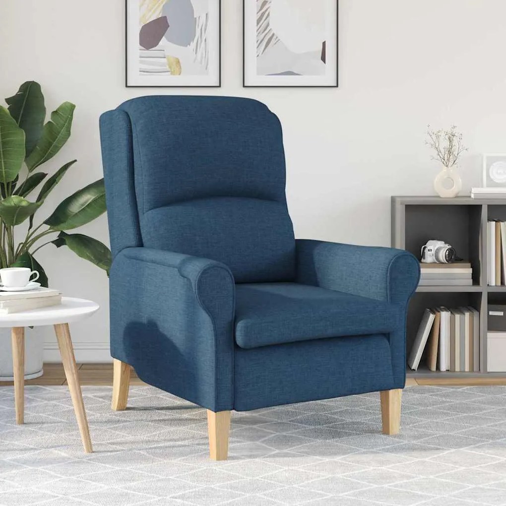 vidaXL Πολυθρόνα Μπλε 76 x 94 x 102 εκ. ύφασμα
