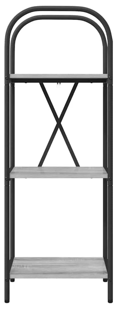 vidaXL Ράφι Βιβλίων Γκρι sonoma 40 x 30 x 109 εκ Επεξεργασμένο ξύλο