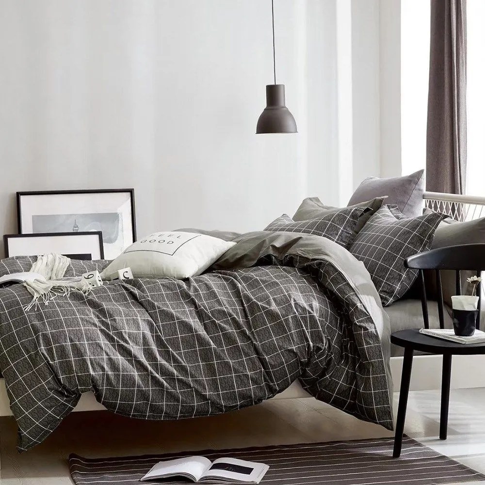 Σεντόνια Freddie (Σετ 4τμχ) Greige Melinen Υπέρδιπλo 230x270cm 100% Cotton Satin