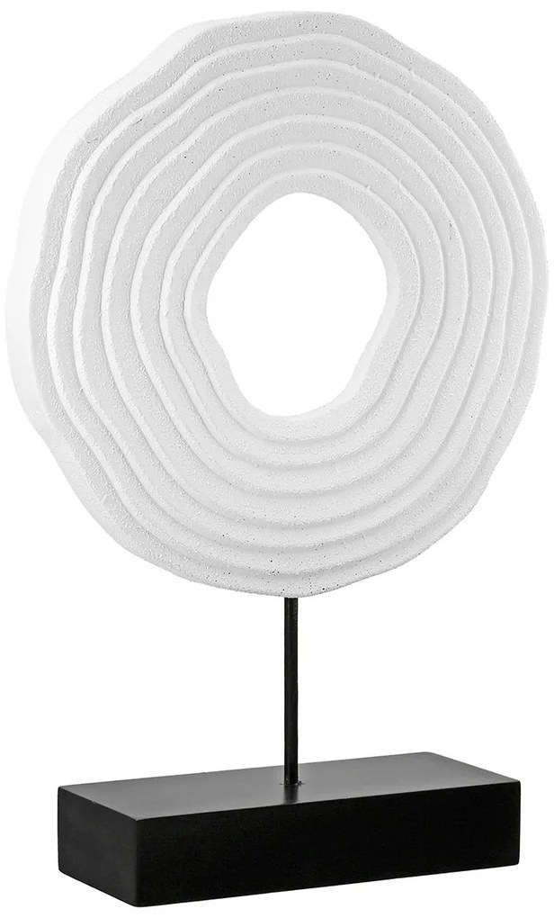 Ανάγλυφο Σταντ 'Pezzo' MDF Μαύρο/Λευκό 6.5x20x30cm-05161311