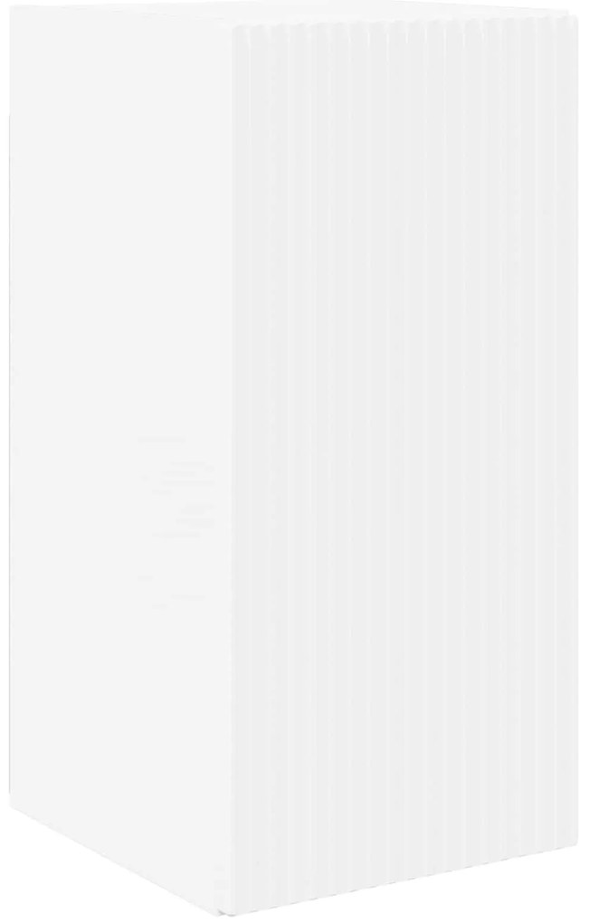 vidaXL Σετ επίπλου τηλεόρασης Επιτοίχιο 2 pcs Λευκό Επεξεργασμένο ξύλο