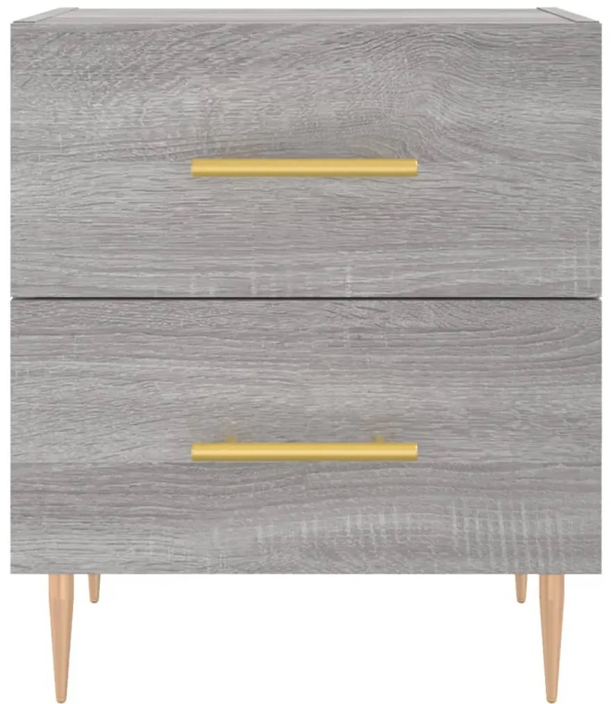 vidaXL Κομοδίνο Γκρι Sonoma 40 x 35 x 47,5 εκ. από Επεξεργασμένο Ξύλο