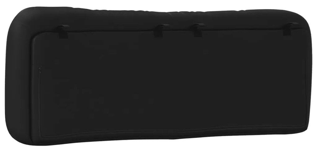 vidaXL Μαξιλάρι για Κεφαλάρι Hvar Μαύρο 120 εκ. από Συνθετικό Δέρμα