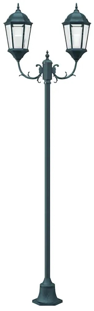 vidaXL Φωτιστικό Κήπου Ρετρό Βουρτσιστό Πράσινο 68 x 20 x 235 εκ