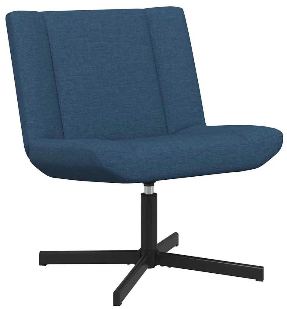 vidaXL Περιστρεφόμενη καρέκλα Μπλε 63 x 75 x 76 εκ ύφασμα